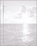 Motiv Ozean, mit Kreuz